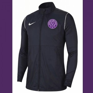 Logolu Siyah Yağmurluk 